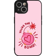 Coque iPhone 14 - Silicone rigide noir Saint Valentines Day 26 You are the bomb