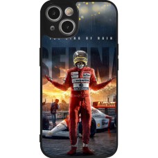 Coque iPhone 14 - Silicone rigide noir Senna The King of Rain
