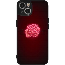 iPhone 14 Case Hülle - Silikon schwarz Spring 23 neon rose