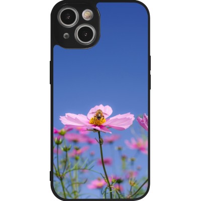 iPhone 14 Case Hülle - Silikon schwarz Bee on a flower Spring 2026