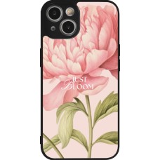 Coque iPhone 14 - Silicone rigide noir Just Bloom 2026
