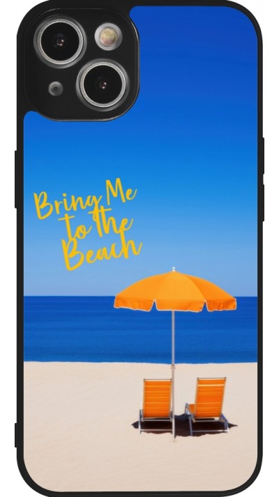iPhone 14 Case Hülle - Silikon schwarz Summer 2025 Bring me to the beach