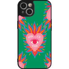 Coque iPhone 14 - Silicone rigide noir Viva la vida 2026