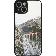 iPhone 14 Case Hülle - Silikon schwarz Winter 25 Winter polar express