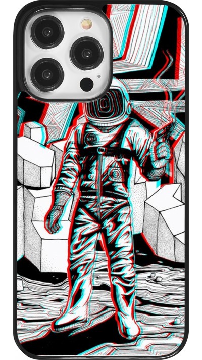 iPhone 14 Pro Max Case Hülle - Anaglyph Astronaut