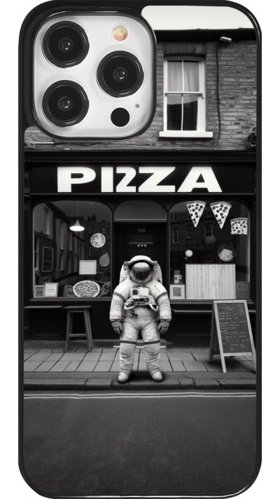 Coque iPhone 14 Pro Max - Astronaute devant une Pizzeria