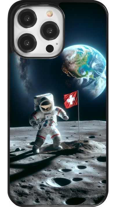 iPhone 14 Pro Max Case Hülle - Astro Schweiz auf dem Mond