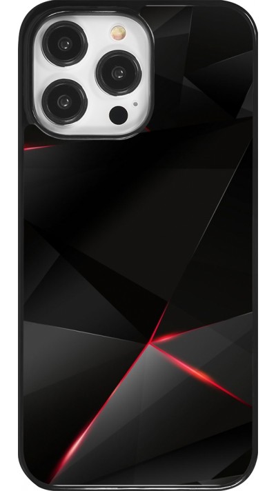 Coque iPhone 14 Pro Max - Black Red Lines