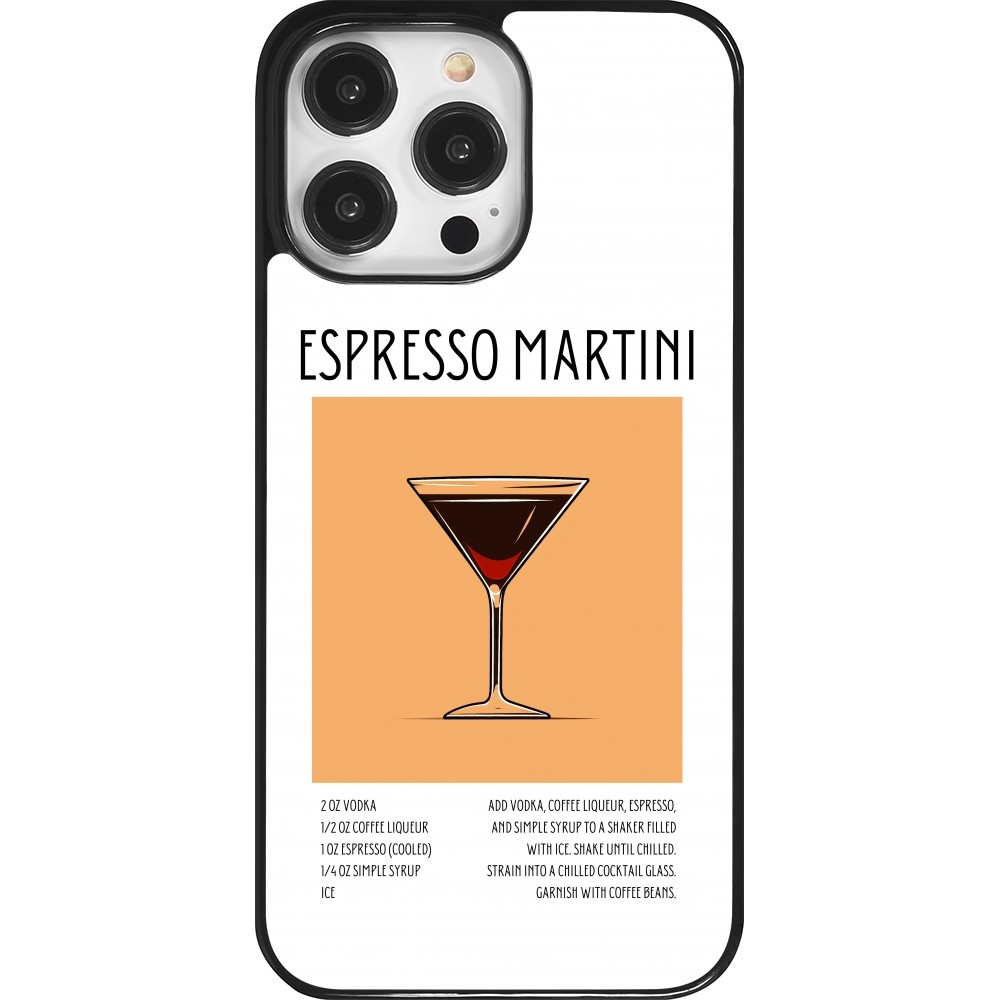 iPhone 14 Pro Max Case Hülle - Cocktail Rezept Espresso Martini