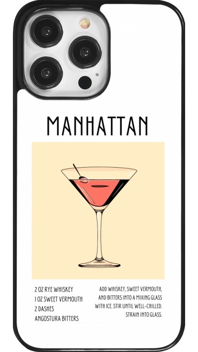 Coque iPhone 14 Pro Max - Cocktail recette Manhattan