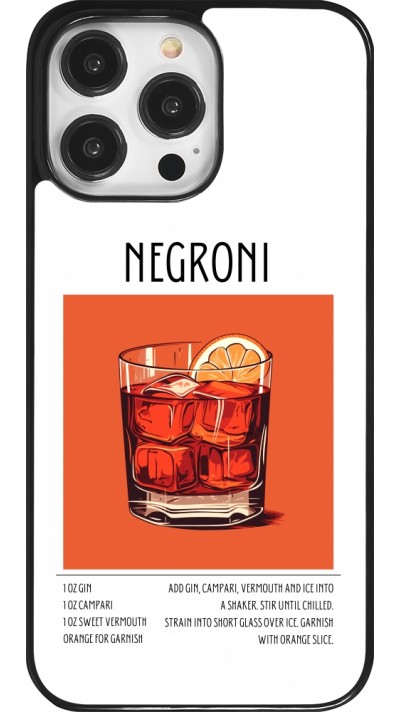 Coque iPhone 14 Pro Max - Cocktail recette Negroni