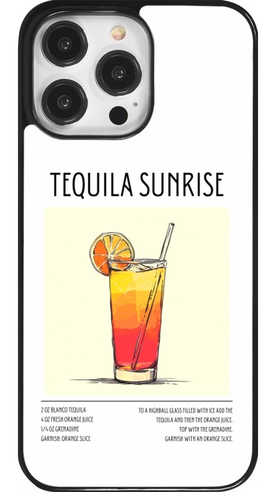 Coque iPhone 14 Pro Max - Cocktail recette Tequila Sunrise