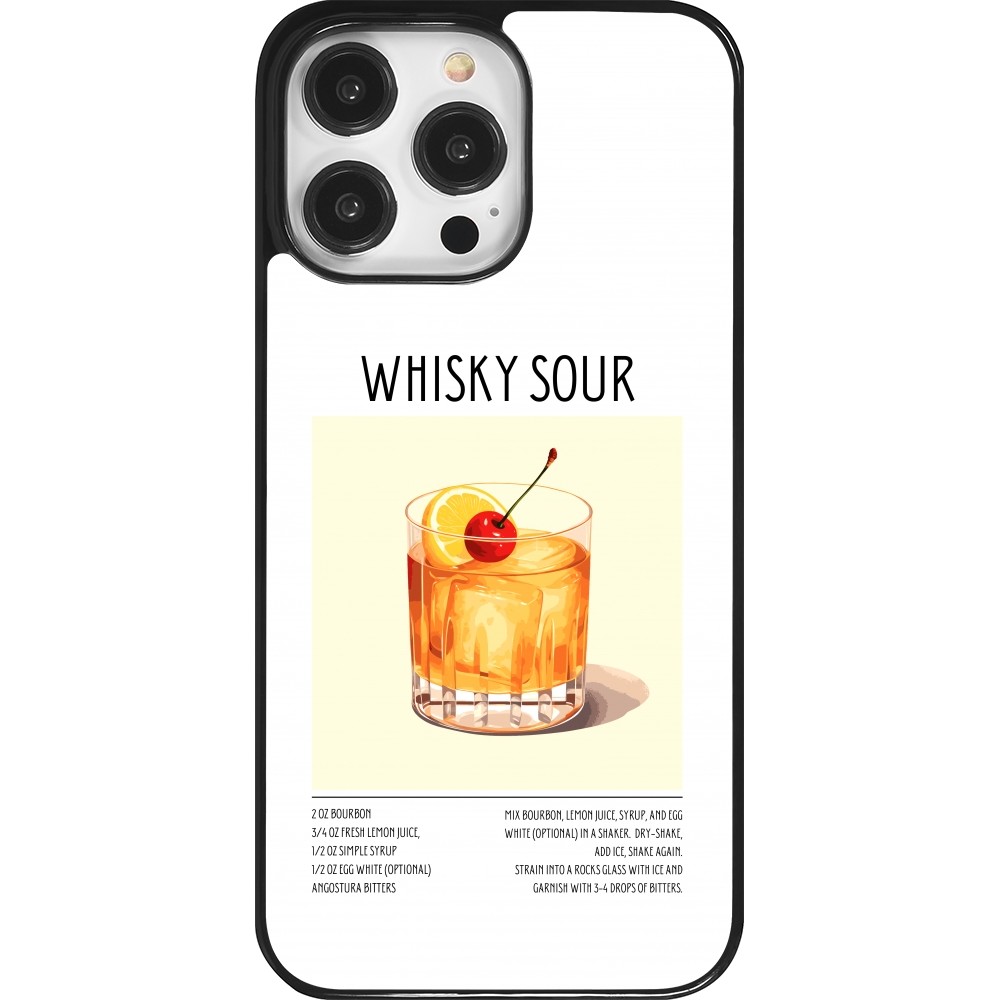iPhone 14 Pro Max Case Hülle - Cocktail Rezept Whisky Sour