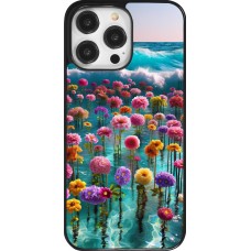 iPhone 14 Pro Max Case Hülle - Blumenmeer Wellen
