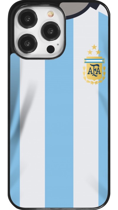 Coque iPhone 14 Pro Max - Maillot de football Argentine 2022 personnalisable