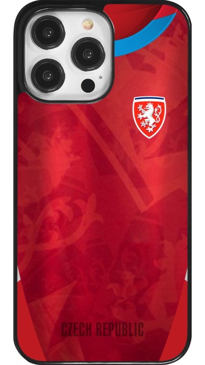 Coque iPhone 14 Pro Max - Maillot de football République Tchèque personnalisable