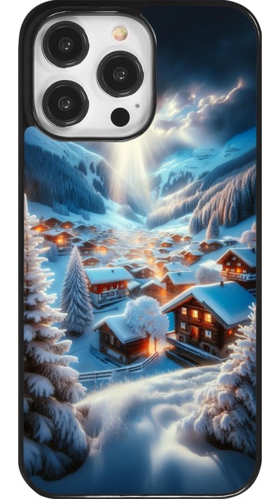 iPhone 14 Pro Max Case Hülle - Berg Schnee Licht