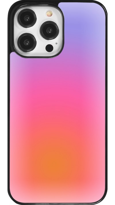 iPhone 14 Pro Max Case Hülle - Orange Pink Blue Gradient