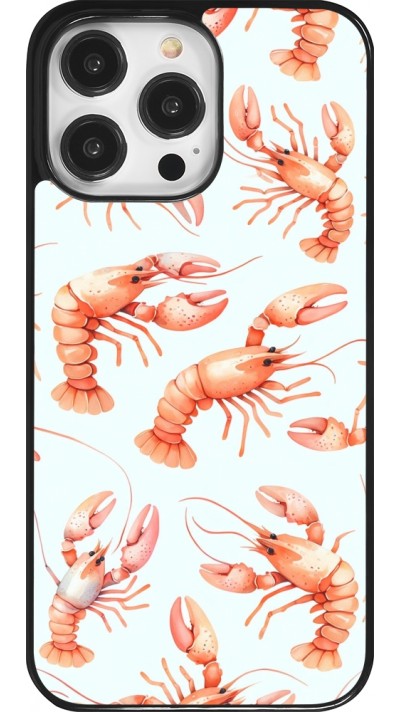 iPhone 14 Pro Max Case Hülle - Muster von pastellfarbenen Hummern