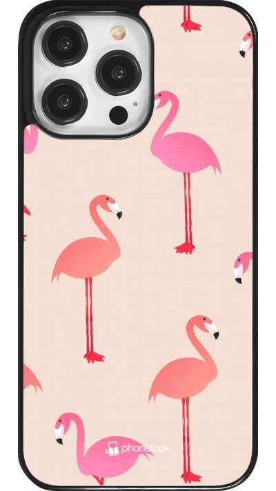 iPhone 14 Pro Max Case Hülle - Pink Flamingos Pattern