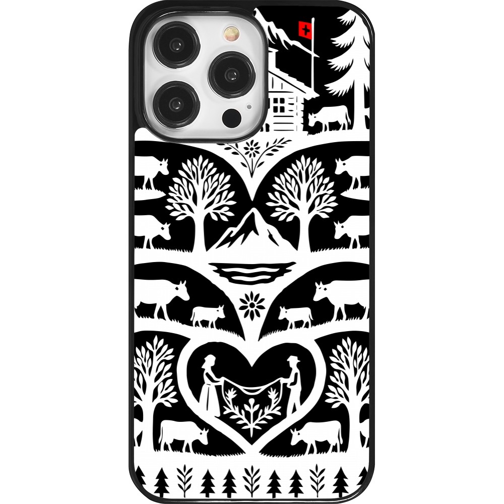Coque iPhone 14 Pro Max - Poya Suisse 2 noir