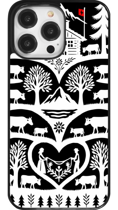 Coque iPhone 14 Pro Max - Poya Suisse 2 noir
