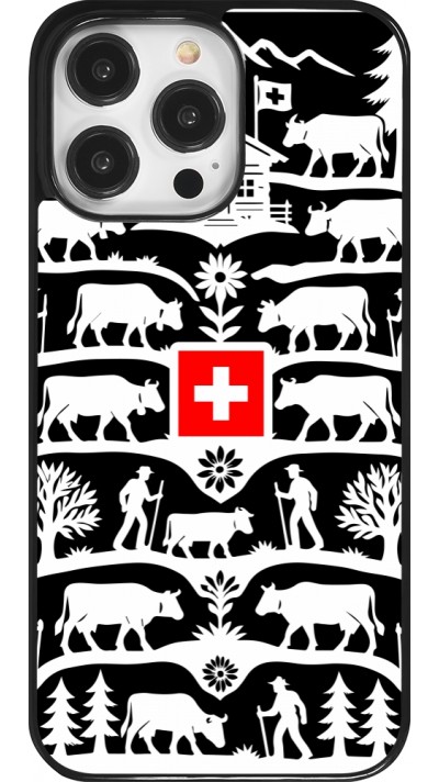Coque iPhone 14 Pro Max - Poya Suisse 3 noir
