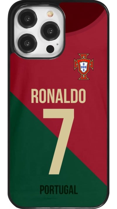 Coque iPhone 14 Pro Max - Football shirt Ronaldo Portugal