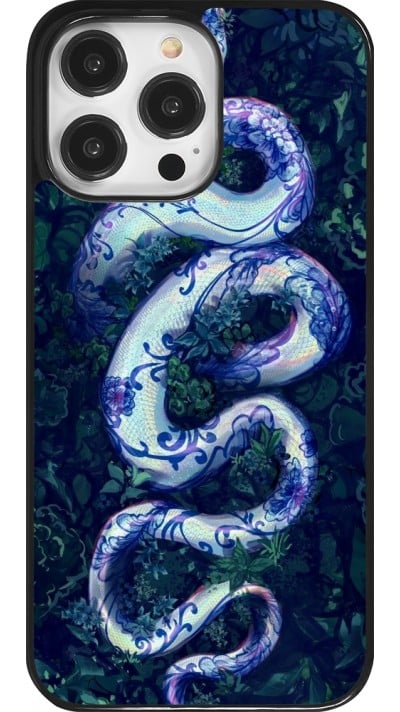 iPhone 14 Pro Max Case Hülle - Snake Blue Anaconda