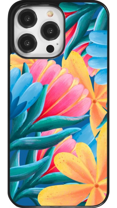 Coque iPhone 14 Pro Max - Spring 23 colorful flowers