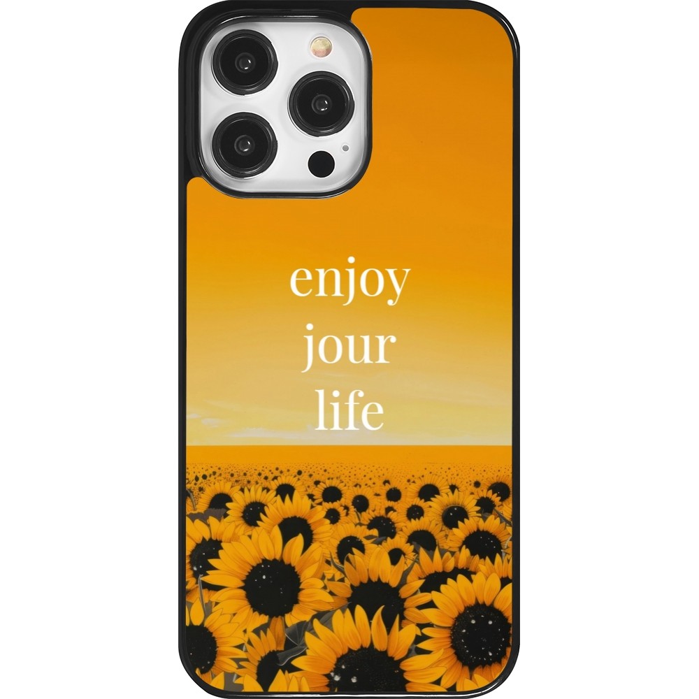 iPhone 14 Pro Max Case Hülle - Summer 2025 Enjoy your life