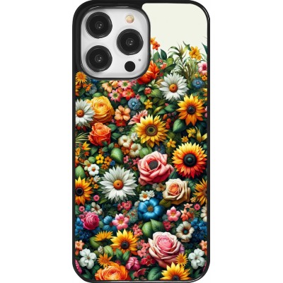 iPhone 14 Pro Max Case Hülle - Sommer Blumenmuster
