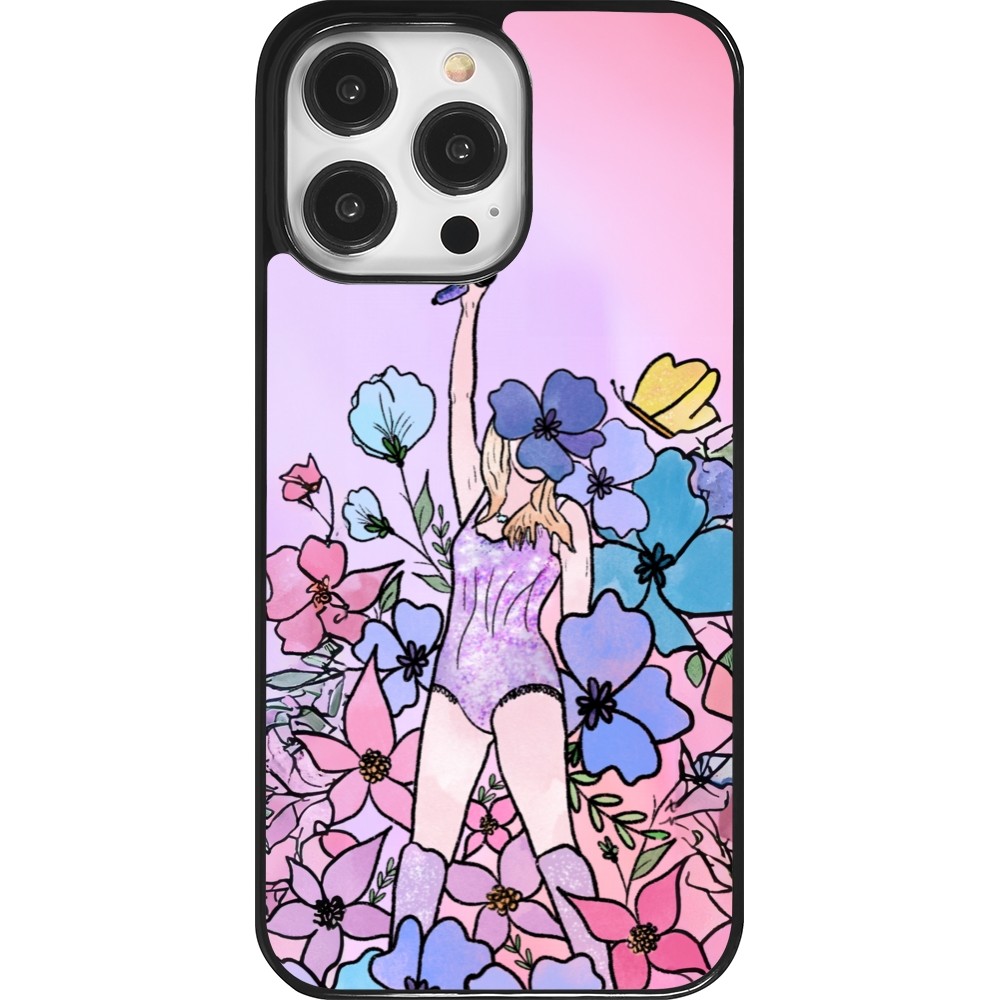 Coque iPhone 14 Pro Max - Taylor Swift Sketch - Pink