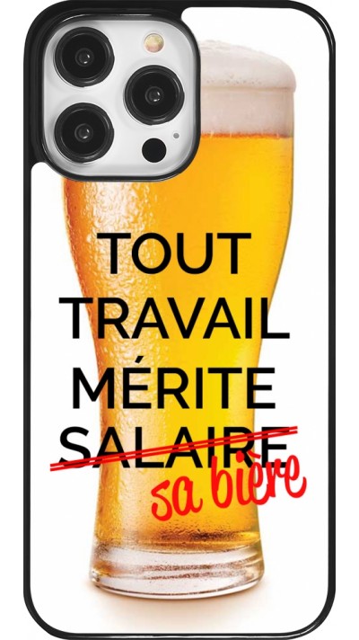 iPhone 14 Pro Max Case Hülle - Tout travail mérite sa bière