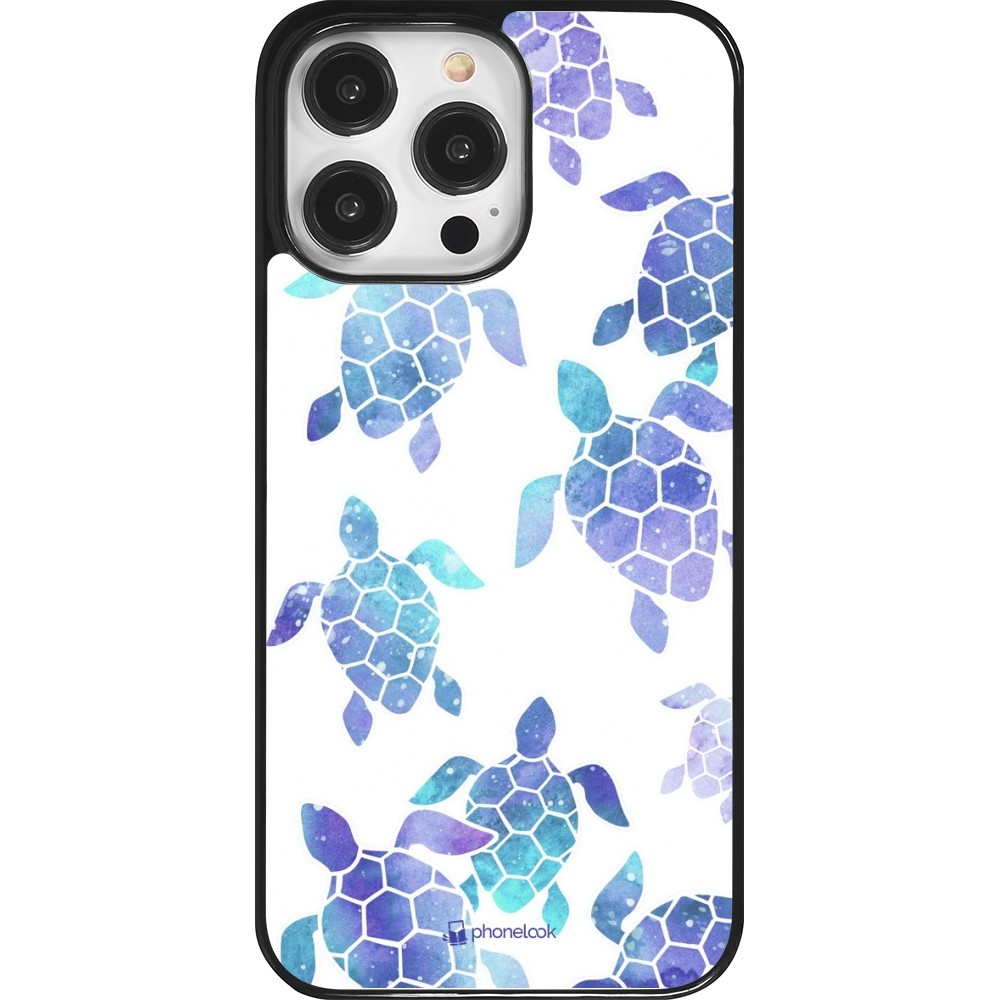 iPhone 14 Pro Max Case Hülle - Turtles pattern watercolor