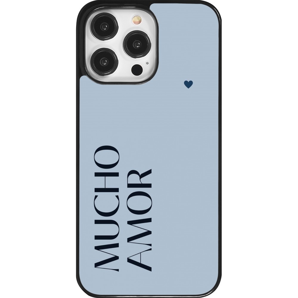 iPhone 14 Pro Max Case Hülle - Valentine 2024 mucho amor azul