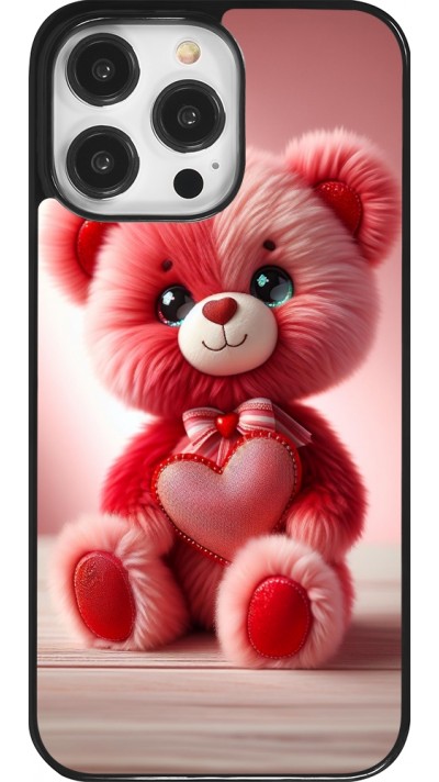 Coque iPhone 14 Pro Max - Valentine 2024 Ourson rose