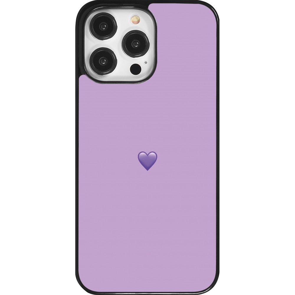 iPhone 14 Pro Max Case Hülle - Valentine 2023 purpule single heart