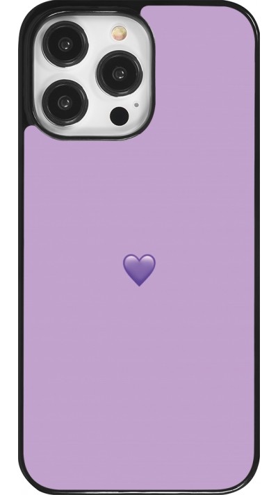 iPhone 14 Pro Max Case Hülle - Valentine 2023 purpule single heart