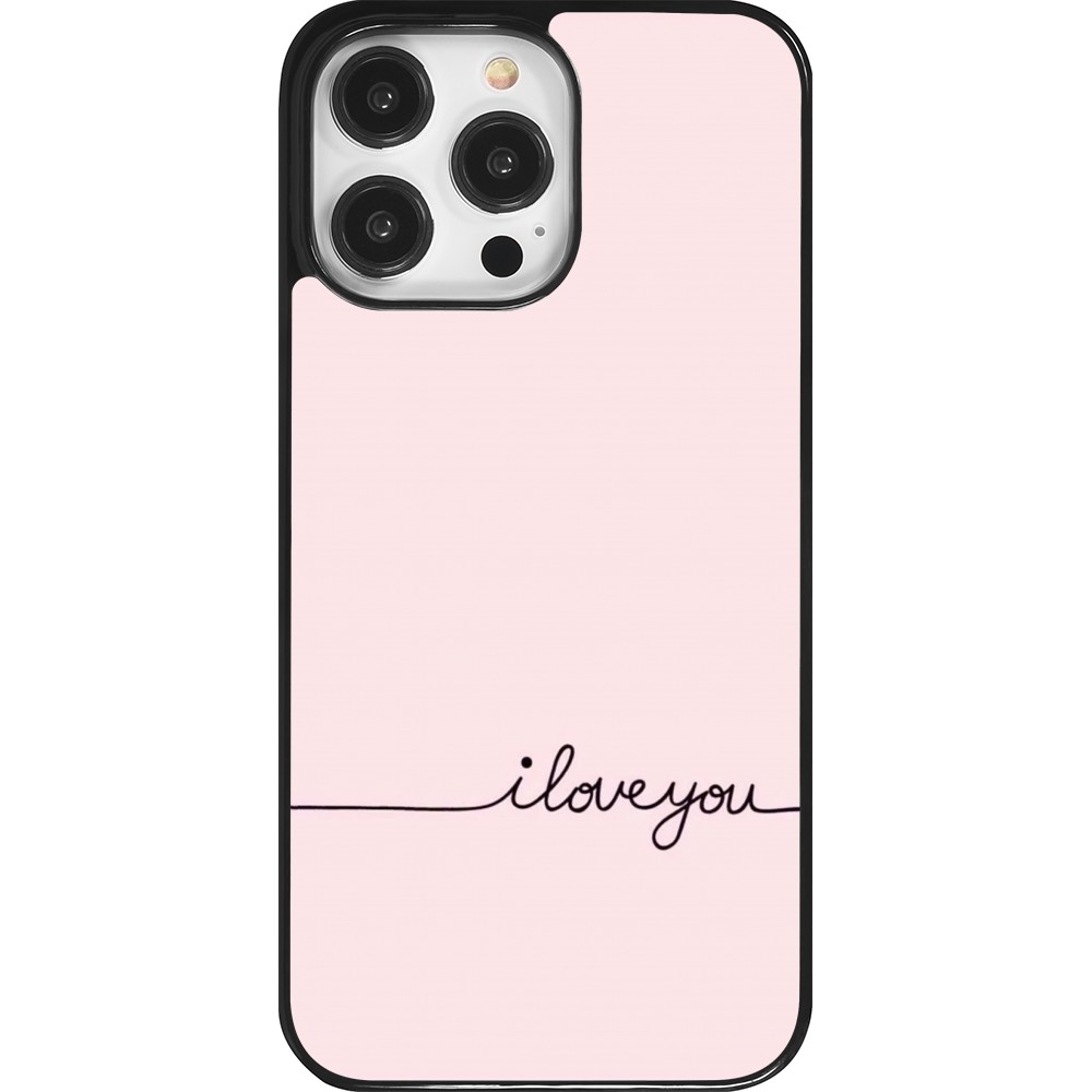 iPhone 14 Pro Max Case Hülle - Valentine 2023 i love you writing