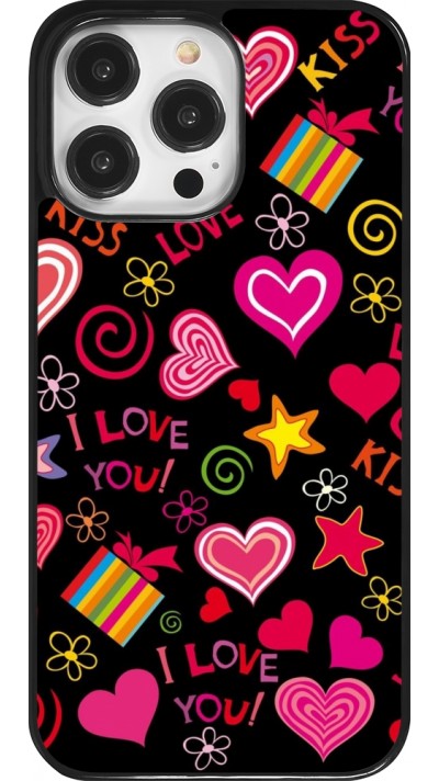 iPhone 14 Pro Max Case Hülle - Valentine 2023 love symbols