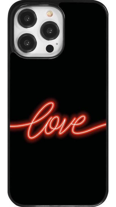 iPhone 14 Pro Max Case Hülle - Valentine 2023 neon love