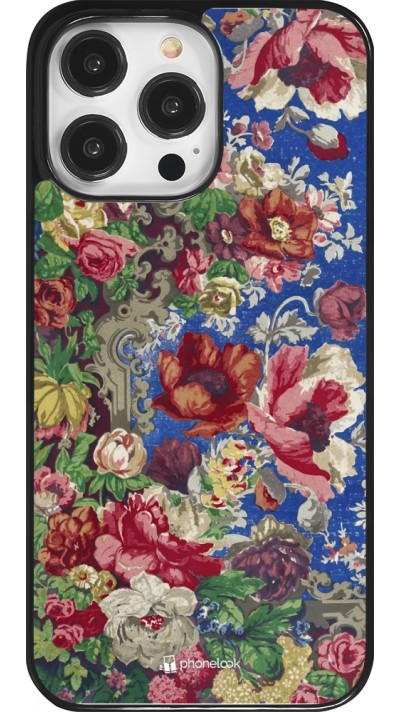 iPhone 14 Pro Max Case Hülle - Vintage Art Flowers