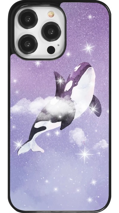 iPhone 14 Pro Max Case Hülle - Whale in sparking stars