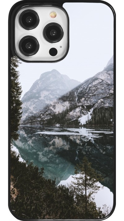 iPhone 14 Pro Max Case Hülle - Winter 22 snowy mountain and lake