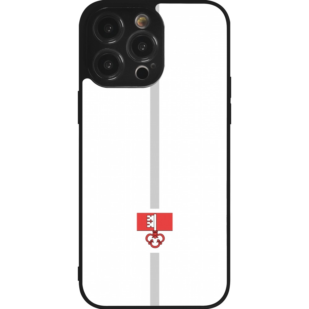 Coque iPhone 14 Pro Max - Silicone rigide noir Canton OW blanc