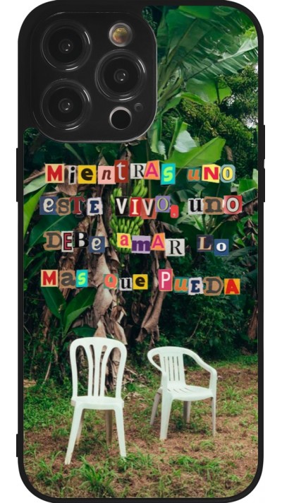 iPhone 14 Pro Max Case Hülle - Silikon schwarz Chairs DTMF