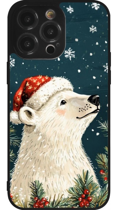 iPhone 14 Pro Max Case Hülle - Silikon schwarz Christmas 25 Bear