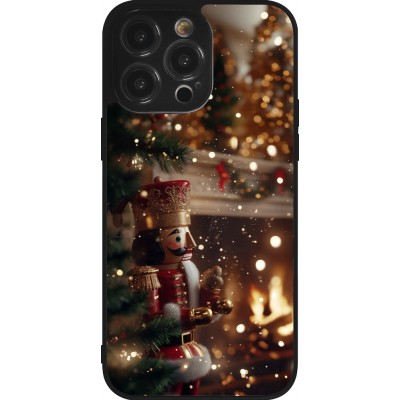Coque iPhone 14 Pro Max - Silicone rigide noir Christmas 25 Xmas Nutcracker