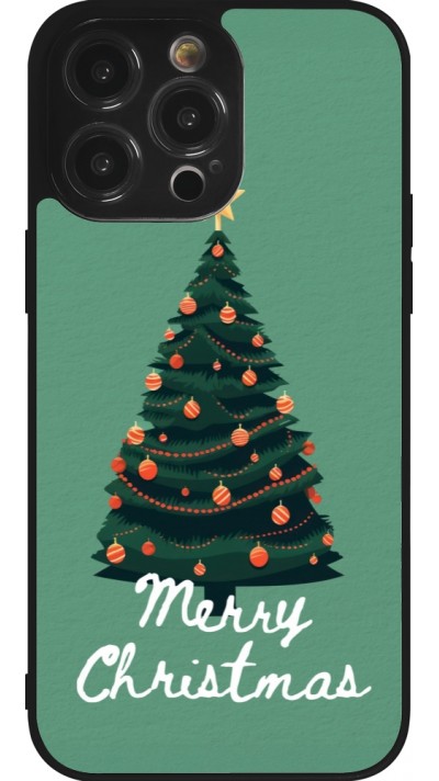 iPhone 14 Pro Max Case Hülle - Silikon schwarz Christmas 25 Xmas Tree